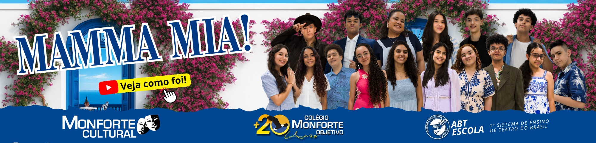 Espetáculo “Mamma Mia!” encanta o público no Monforte Cultural