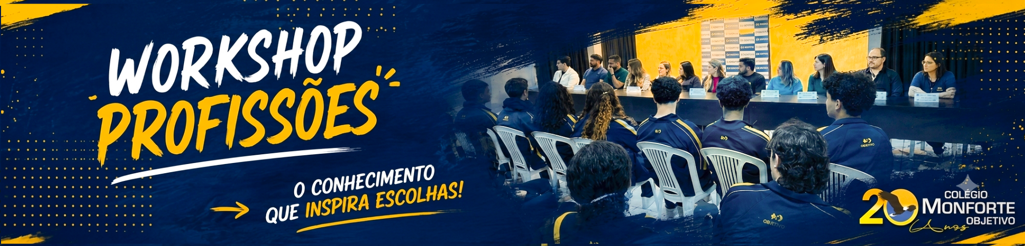 Foco na escolha de carreira: Colégio Monforte promove Workshop de Profissões com ex-alunos